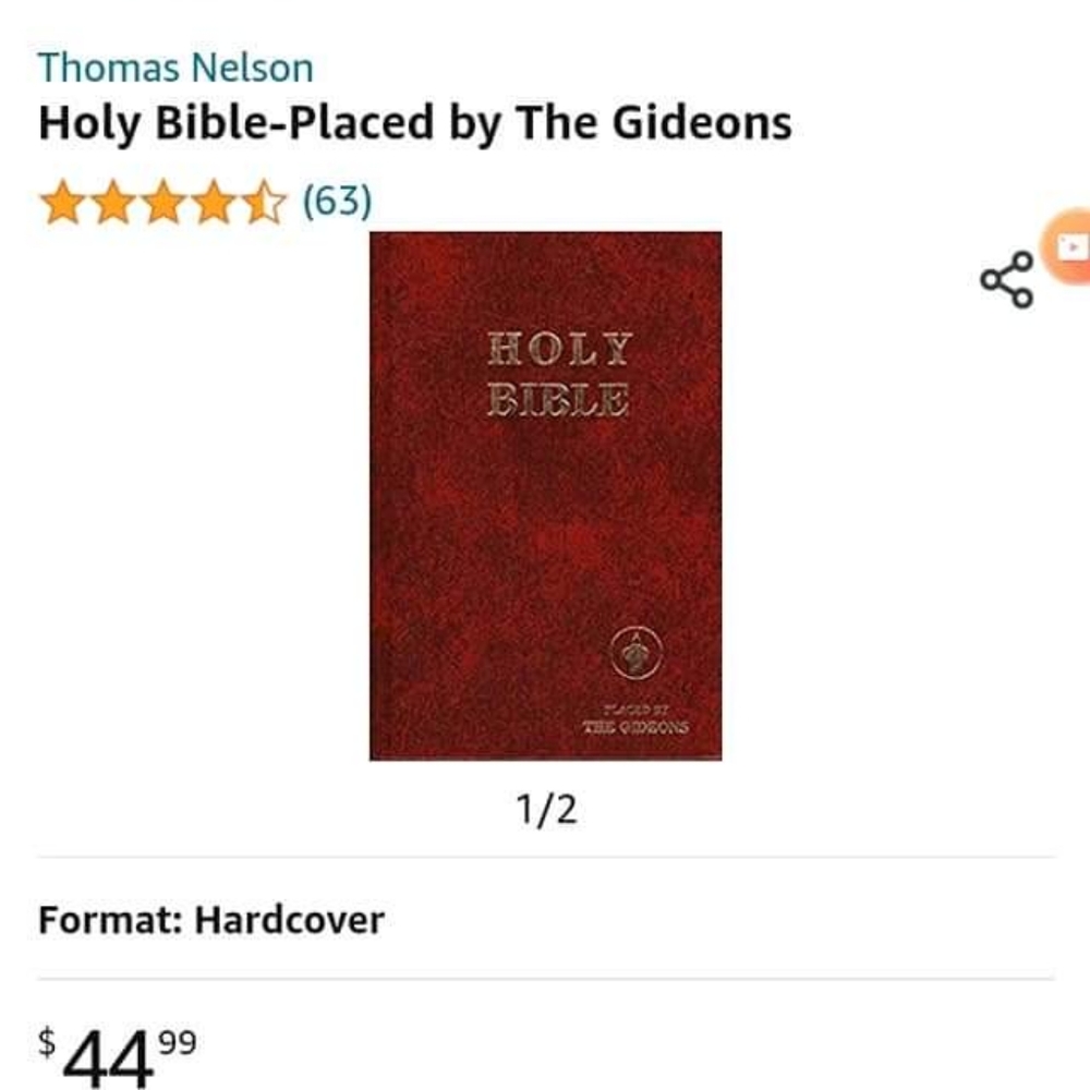 Holy Bible by the Gideon